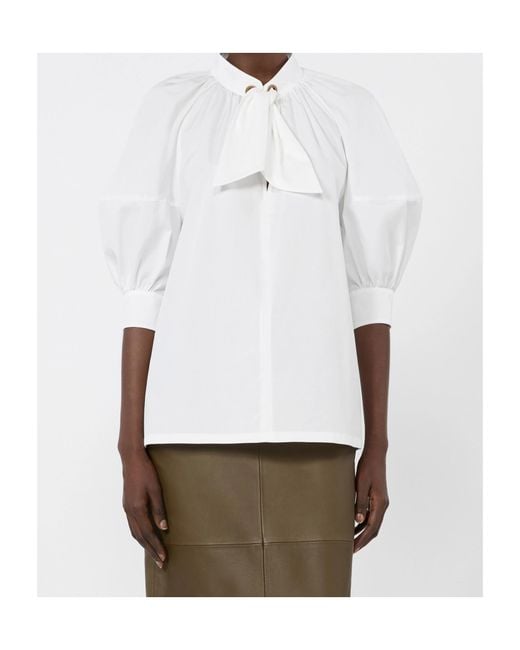 Max Mara White Poplin Shirt