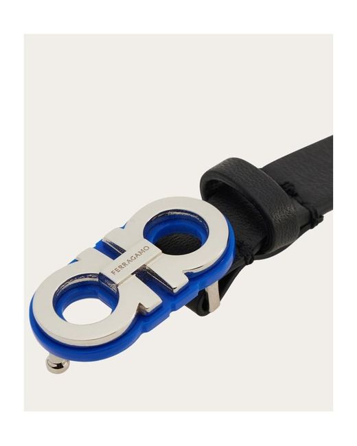 Ferragamo White Ferragamo Double Gancini Bracelet for men