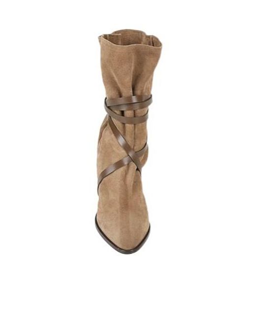 Isabel Marant Brown Plain Colour Ankle Boots