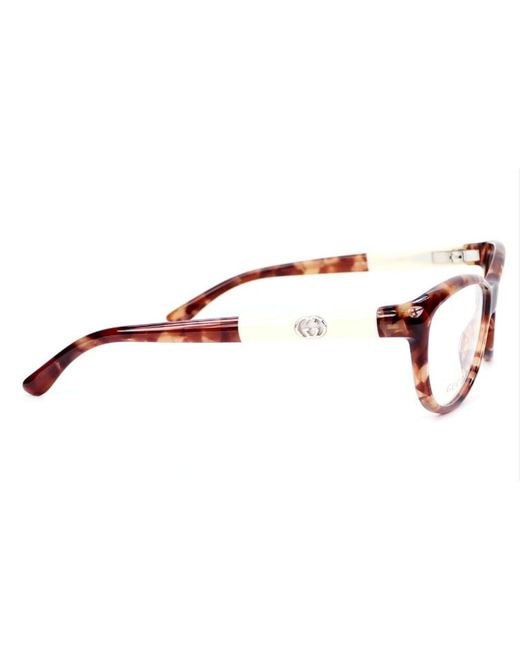 Gucci White Logo Details Flat Mirror