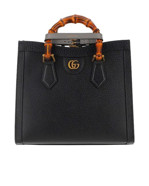Gucci Black Diana Small Tote Bag