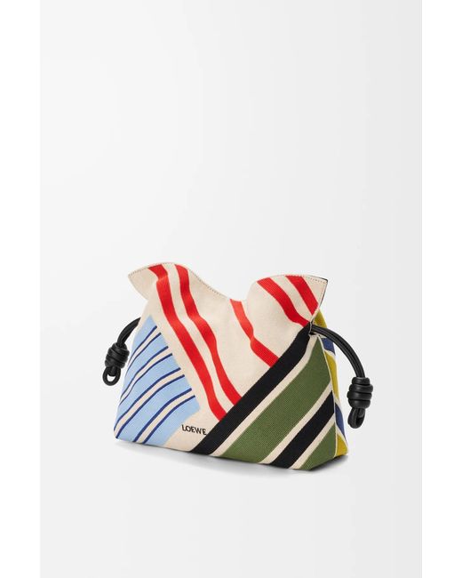 Loewe Red Medium Flamenco Clutch Bag