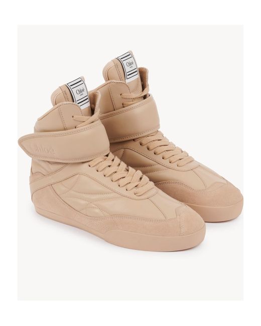 Chloé Natural Kick High-Top Sneaker