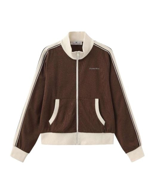 Marissa Chiara Brown Long-Sleeved Zip-Up Jacket