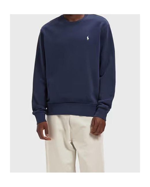 Polo Ralph Lauren Blue Crew-Neck Sweatshirt for men
