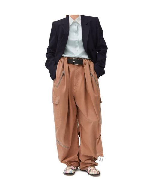 Loewe Brown Balloon Cargo Trousers