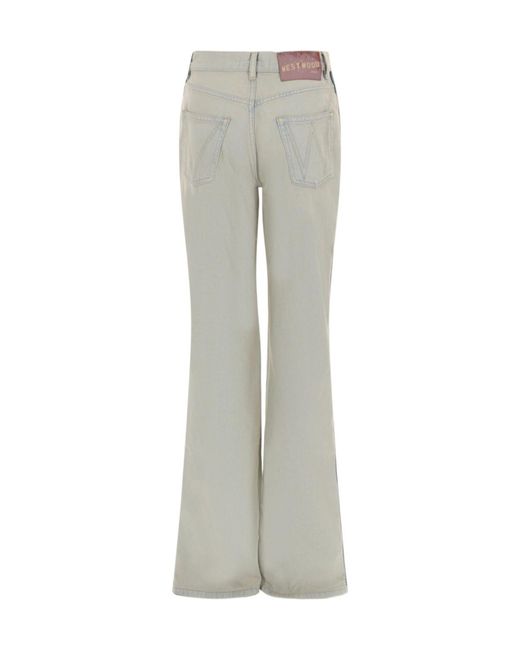 Vivienne Westwood Gray Faded-Wash Straight Leg Jeans