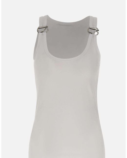 Coperni White C Logo Tank Dress