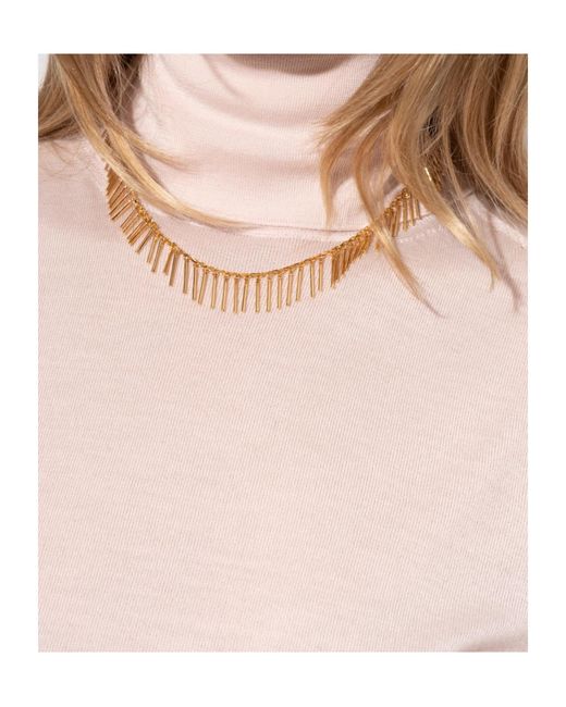 Jil Sander Metallic Embellished Necklace