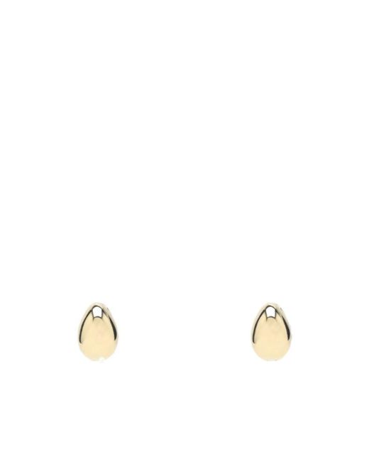 Coperni Metallic C-Logo Earrings