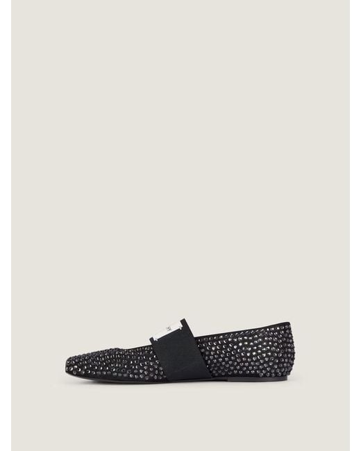 Givenchy Black Sliced Square Ballet Flats
