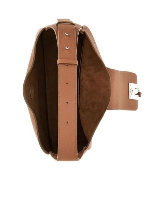 Hogan Brown Trend Hobo Shoulder Bag