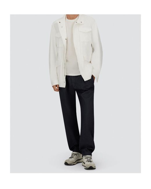 Herno Blue Elasticated Waist Trousers for men