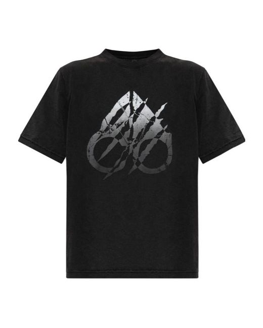 Moose Knuckles Black Short-Sleeved T-Shirt for men
