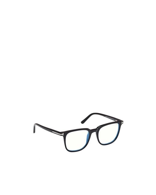 Tom Ford White Eyewear Square Frame Glasses for men