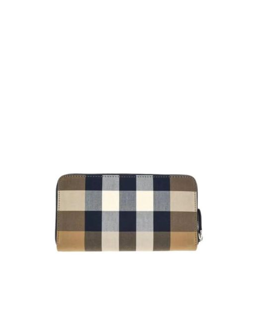 Burberry Multicolor Check Zip Wallet