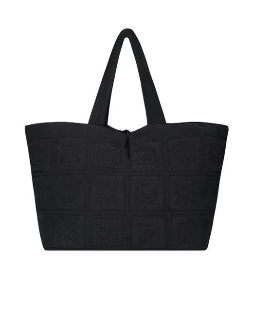 Nanushka Black Quilted Tech-Poplin Tote for men