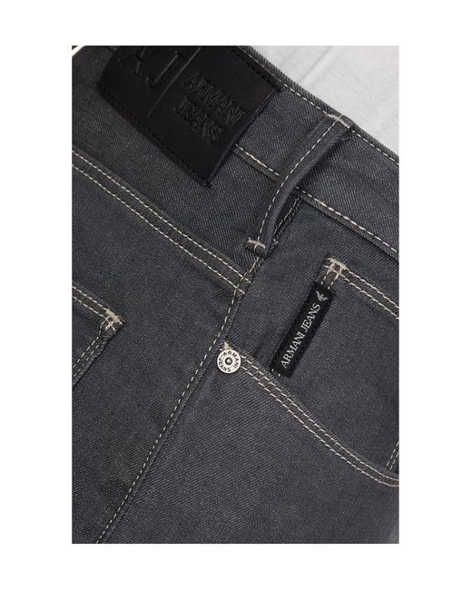 Armani Jeans Gray Logo Jeans for men