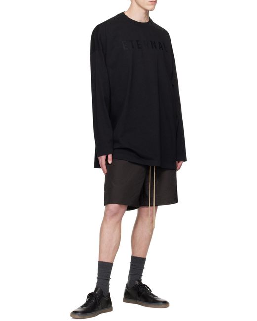 Fear Of God Blue Eternal Printed Crewneck T-Shirt for men