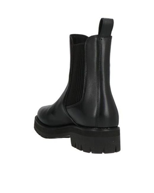 Rag & Bone Black Solid-Colored Leather Chelsea Boots