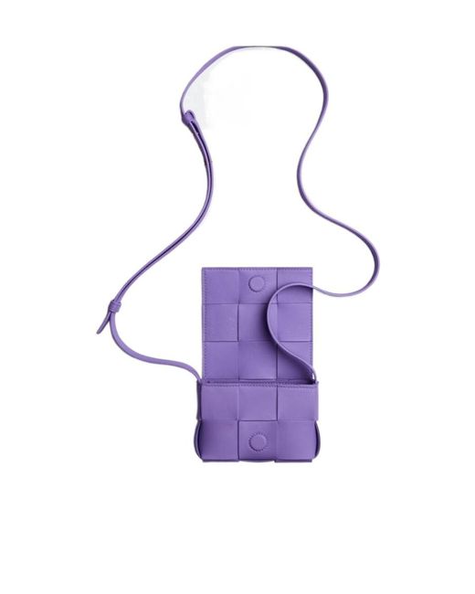 Bottega Veneta Purple Cassette Shoulder Bag