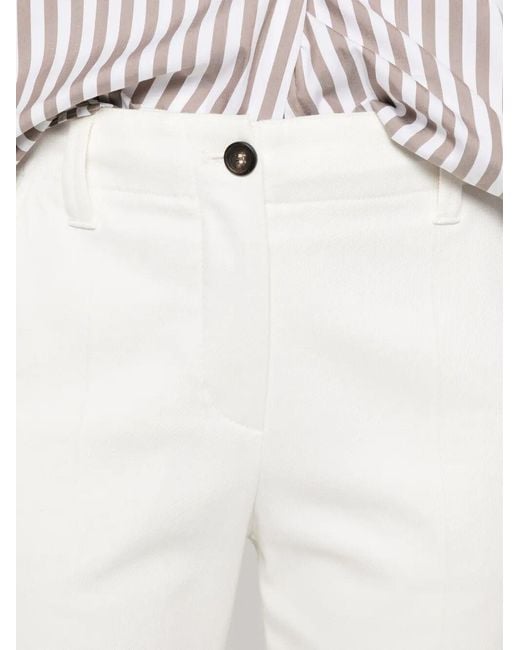 Brunello Cucinelli Gray Slim Flared Pants