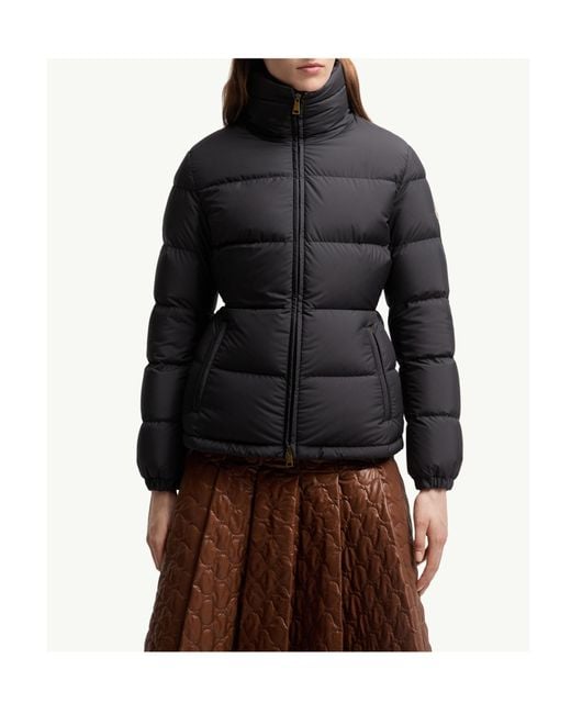 Moncler Black Dourbe Zip-Up Short Puffer Jacket