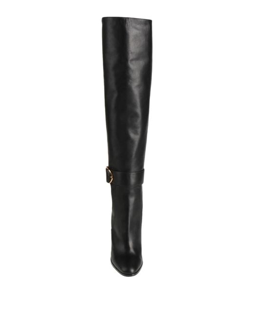 Dolce & Gabbana Black Solid Color Over-The-Knee Boots