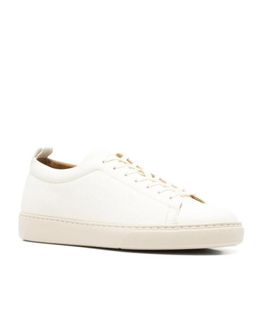 Henderson White Lace-Up Sneakers for men