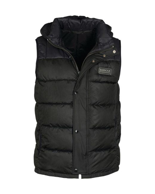 Barbour Black Logo Vest for men