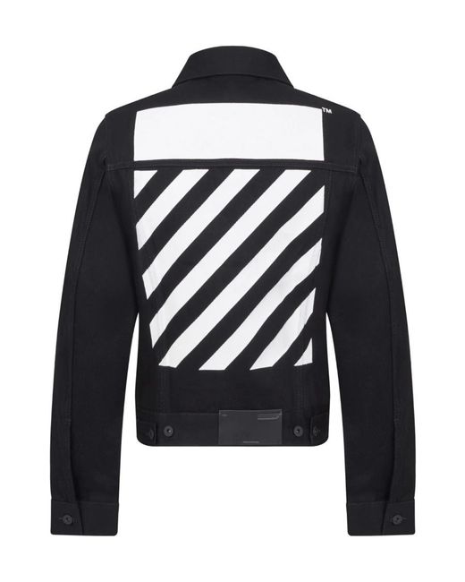 Off-White c/o Virgil Abloh Blue Logo Denim Coat for men