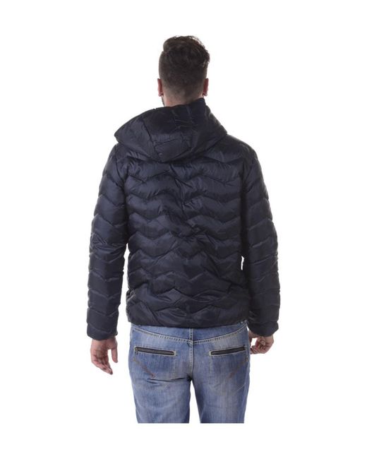 EA7 Blue Logo Down Jacket for men