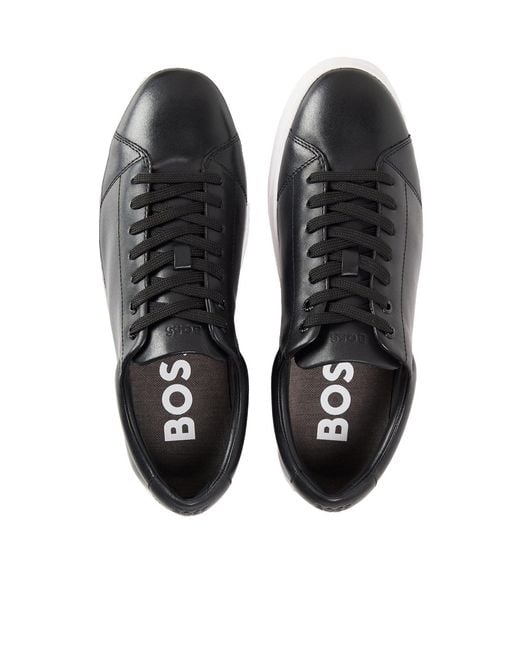 Boss Black Solid Color Sneakers for men