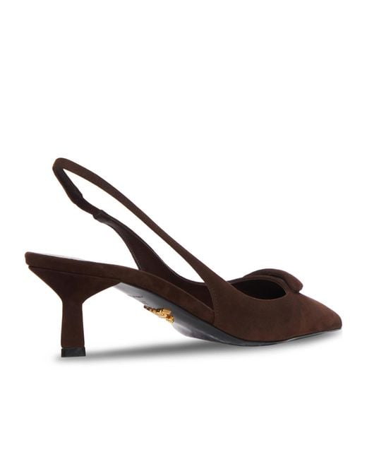 Prada Brown Pointed High Heel Sandals