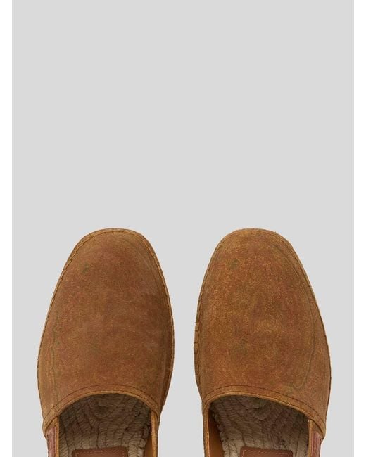 Etro Brown Arnica Round-Toe Espadrilles for men