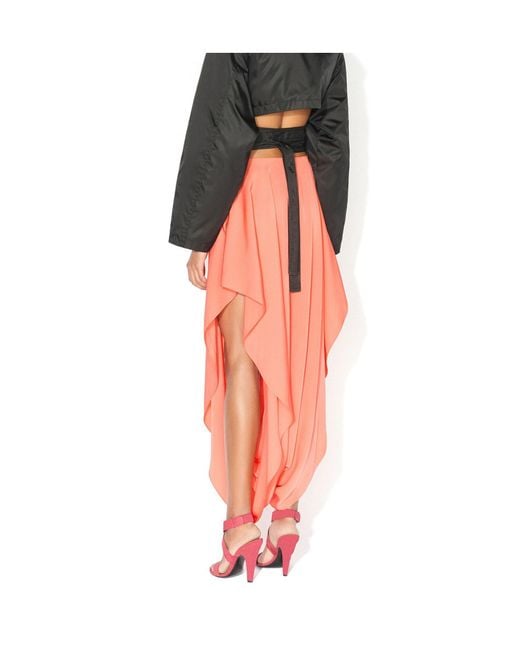 Alaïa Pink Peek Cady Skirt
