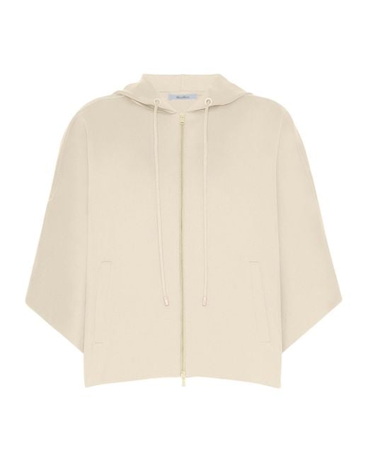 Max Mara Natural Zip-Up Hoodie