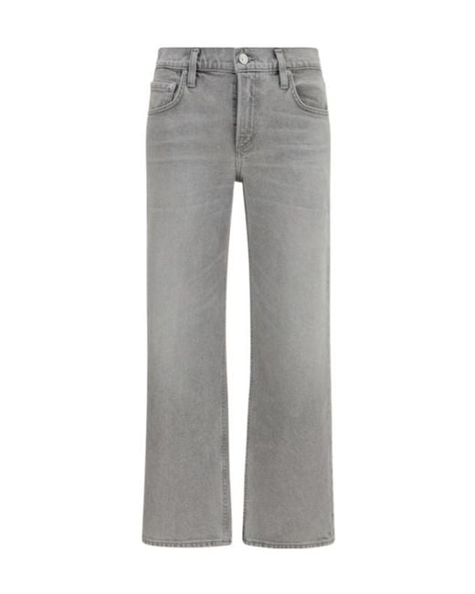 Citizens of Humanity Gray Vintage Straight-Leg Jeans