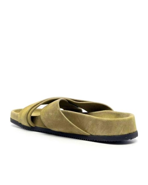 Tom Ford Green Crossover-Strap Sandals for men