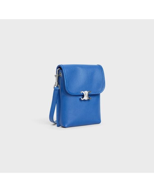 Céline Blue Vertical Pouch Soft Triomphe for men