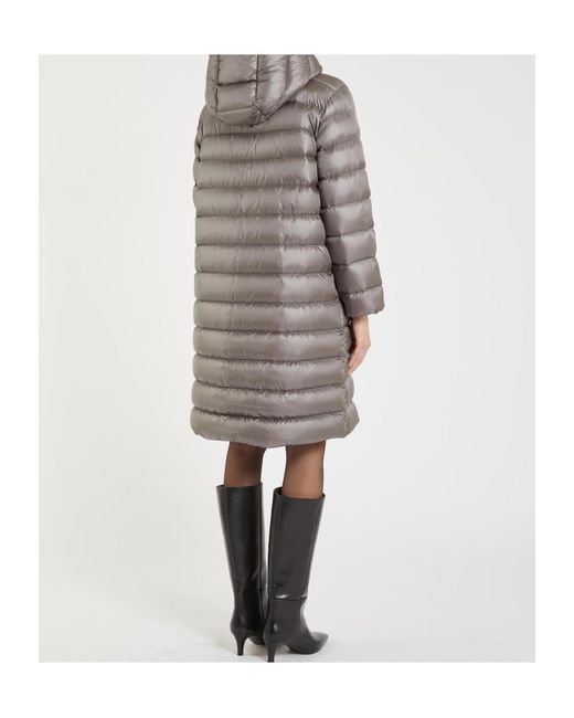 iBlues Gray Quilted Long-Sleeved Cotton Jacket