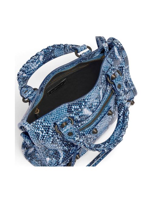Balenciaga Blue Le City Mini Shoulder Bag