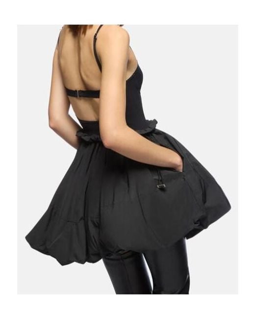 The Attico Black The Strappy Mini Dress