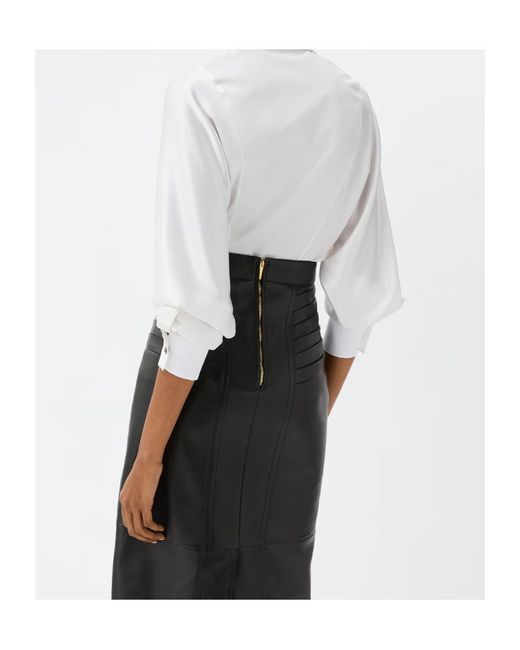 Versace White Embellished Long-Sleeved Poplin Shirt