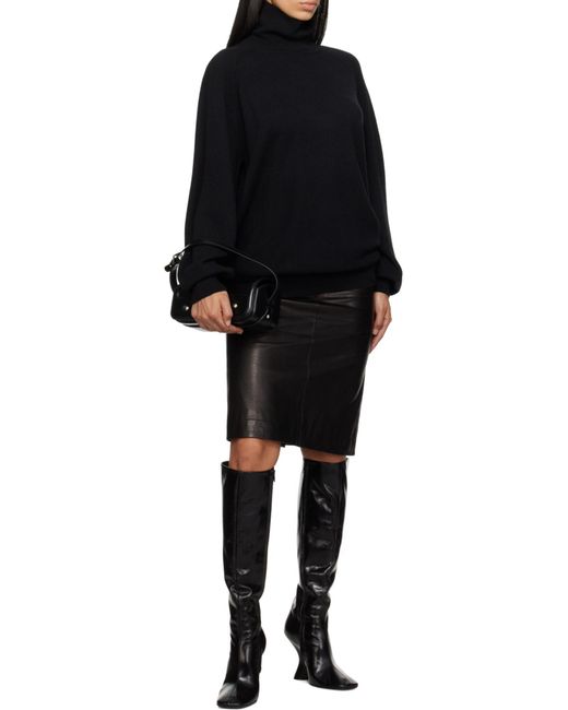 Khaite Black Percy Turtleneck Jumper