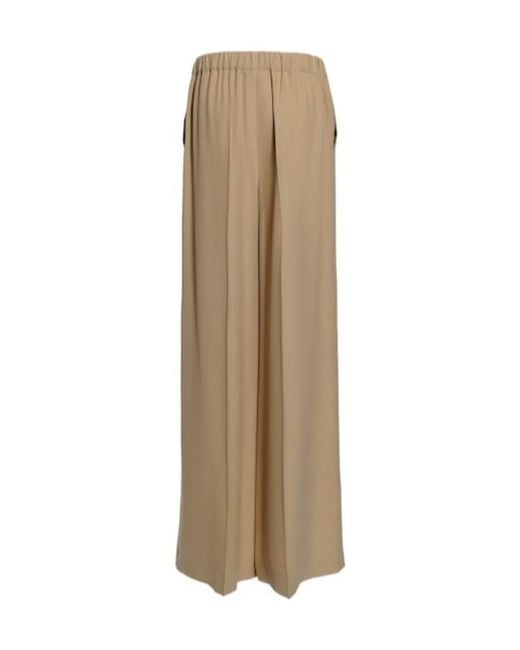 Max Mara Natural Gara Wide-Leg Casual Pants