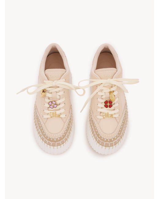 Chloé Natural Chloé Nama Platform Low-Top Sneakers