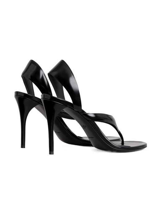 Alaïa Black 90Mm Tong Sandals