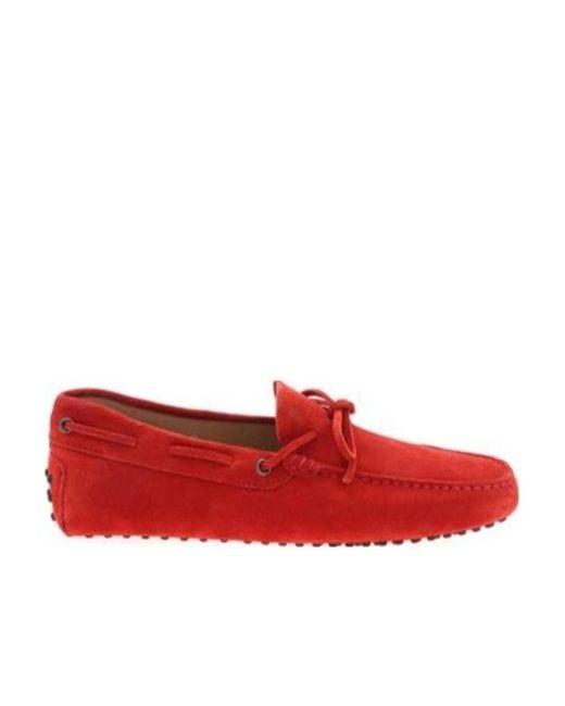 Tod's Red Gommino' Love Shoes for men