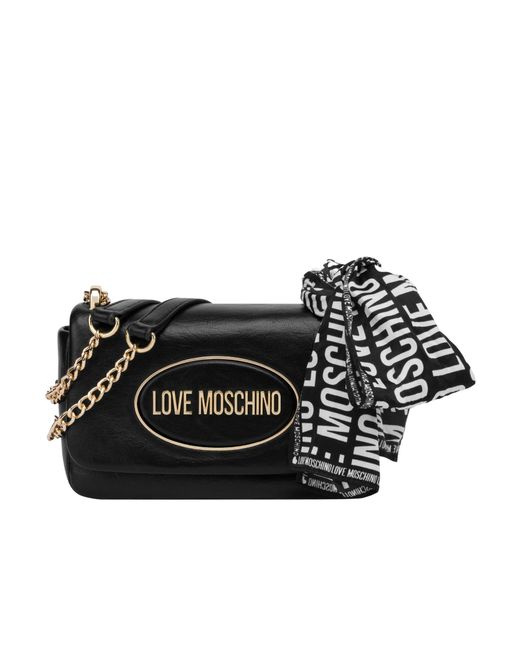 Moschino Black Calf Leather Bos Taurus Handbag main image 1